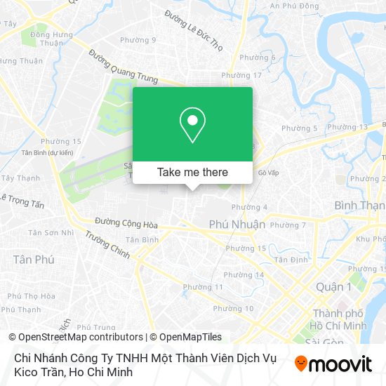 Chi Nhánh Công Ty TNHH Một Thành Viên Dịch Vụ Kico Trần map