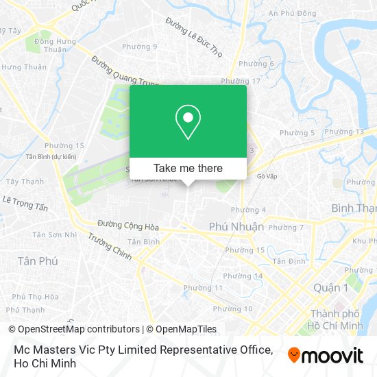 Mc Masters Vic Pty Limited Representative Office map