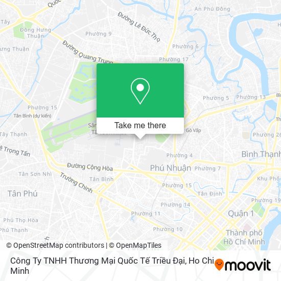 Công Ty TNHH Thương Mại Quốc Tế Triều Đại map