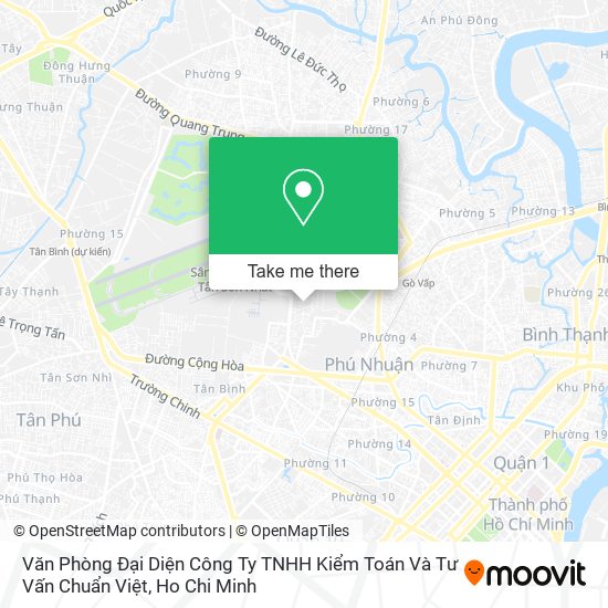 Văn Phòng Đại Diện Công Ty TNHH Kiểm Toán Và Tư Vấn Chuẩn Việt map