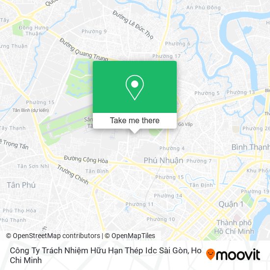 Công Ty Trách Nhiệm Hữu Hạn Thép Idc Sài Gòn map