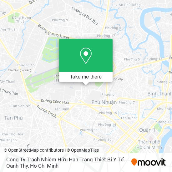 Công Ty Trách Nhiệm Hữu Hạn Trang Thiết Bị Y Tế Oanh Thy map