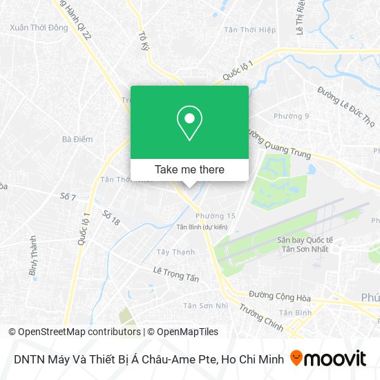 DNTN Máy Và Thiết Bị Á Châu-Ame Pte map