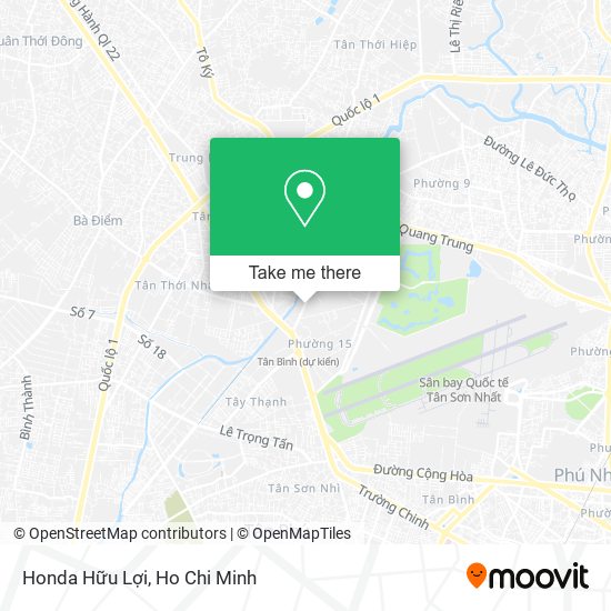 Honda Hữu Lợi map