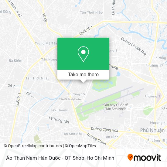 Áo Thun Nam Hàn Quốc - QT Shop map