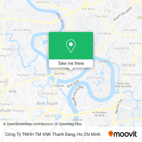 Công Ty TNHH TM XNK Thanh Đang map