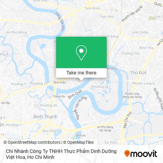 Chi Nhánh Công Ty TNHH Thực Phẩm Dinh Dưỡng Việt Hoa map