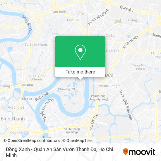 Đồng Xanh - Quán Ăn Sân Vườn Thanh Đa map