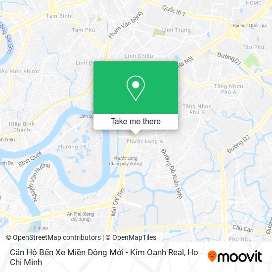 Căn Hộ Bến Xe Miền Đông Mới - Kim Oanh Real map