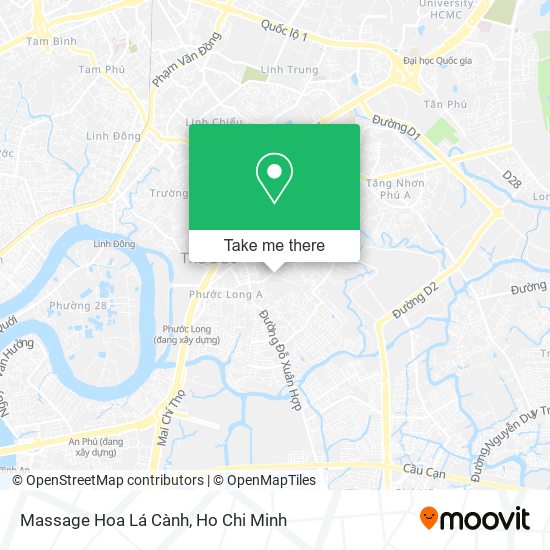 Massage Hoa Lá Cành map