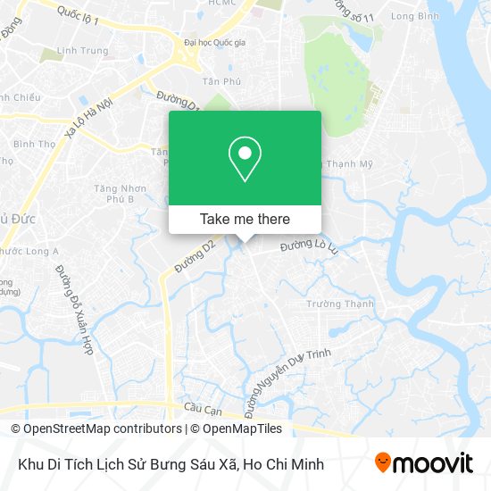 Khu Di Tích Lịch Sử Bưng Sáu Xã map