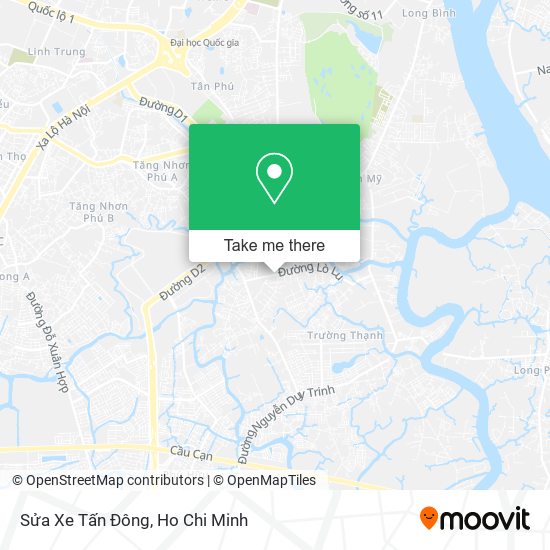 Sửa Xe Tấn Đông map