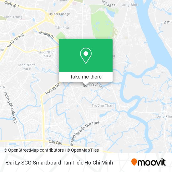 Đại Lý SCG Smartboard Tân Tiến map