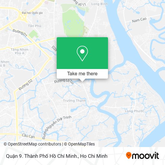 Quận 9. Thành Phố Hồ Chí Minh. map