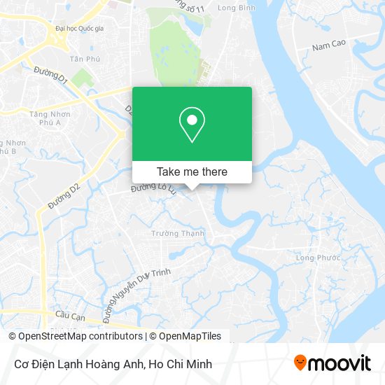 Cơ Điện Lạnh Hoàng Anh map