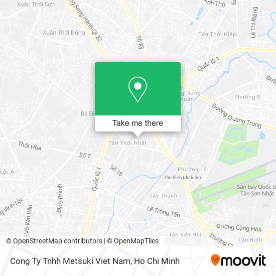 Cong Ty Tnhh Metsuki Viet Nam map