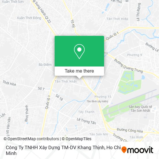 Công Ty TNHH Xây Dựng TM-DV Khang Thịnh map