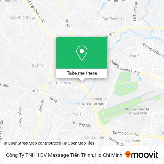 Công Ty TNHH DV Massage Tiến Thịnh map