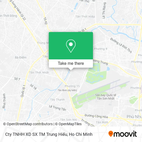 Cty TNHH XD SX TM Trung Hiếu map