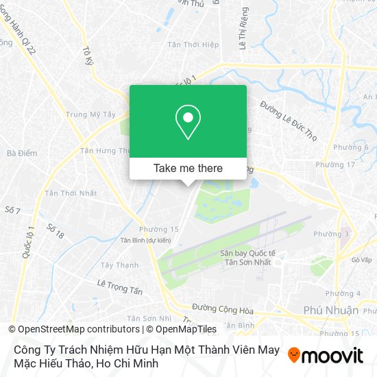 Công Ty Trách Nhiệm Hữu Hạn Một Thành Viên May Mặc Hiếu Thảo map