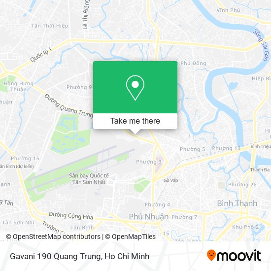Gavani 190 Quang Trung map