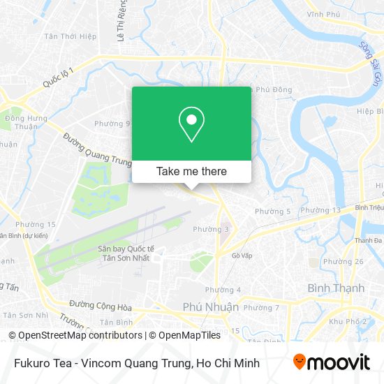 Fukuro Tea - Vincom Quang Trung map
