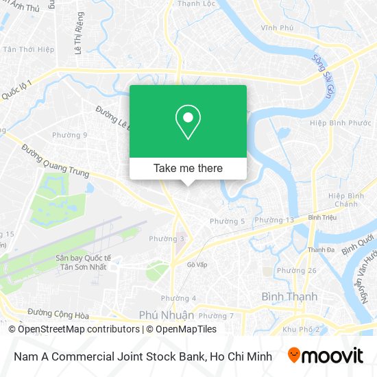 Nam A Commercial Joint Stock Bank map