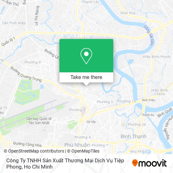 Công Ty TNHH Sản Xuất Thương Mại Dịch Vụ Tiệp Phong map