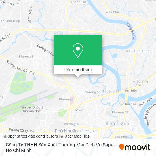 Công Ty TNHH Sản Xuất Thương Mại Dịch Vụ Sapai map