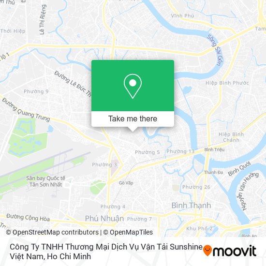 Công Ty TNHH Thương Mại Dịch Vụ Vận Tải Sunshine Việt Nam map