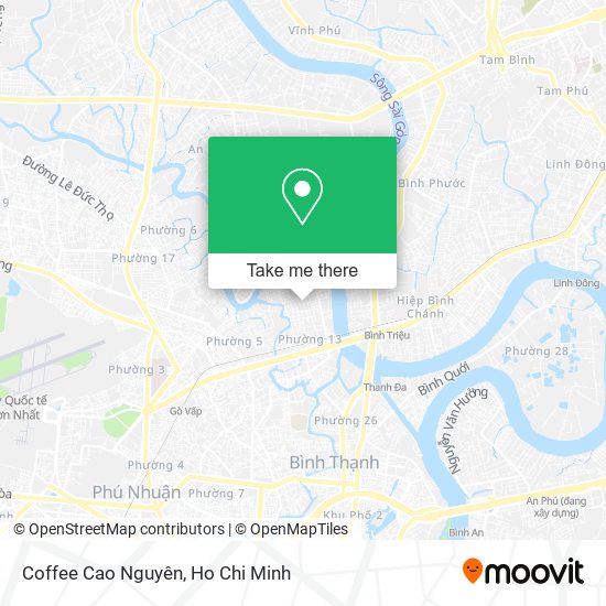 Coffee Cao Nguyên map