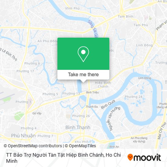 TT Bảo Trợ Người Tàn Tật Hiệp Bình Chánh map