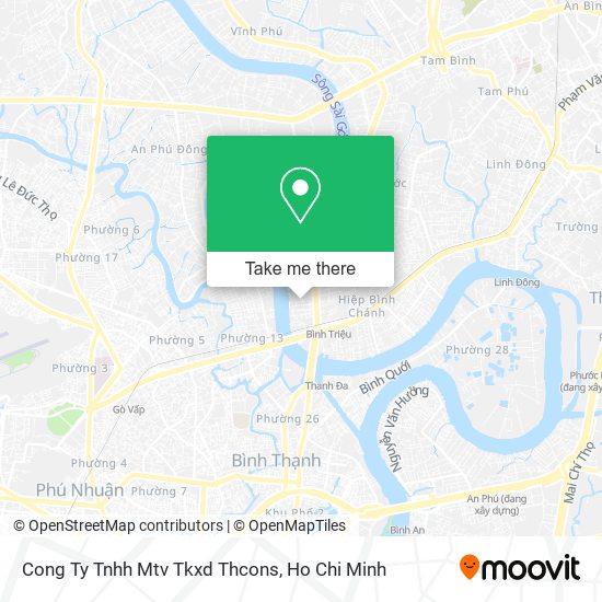 Cong Ty Tnhh Mtv Tkxd Thcons map
