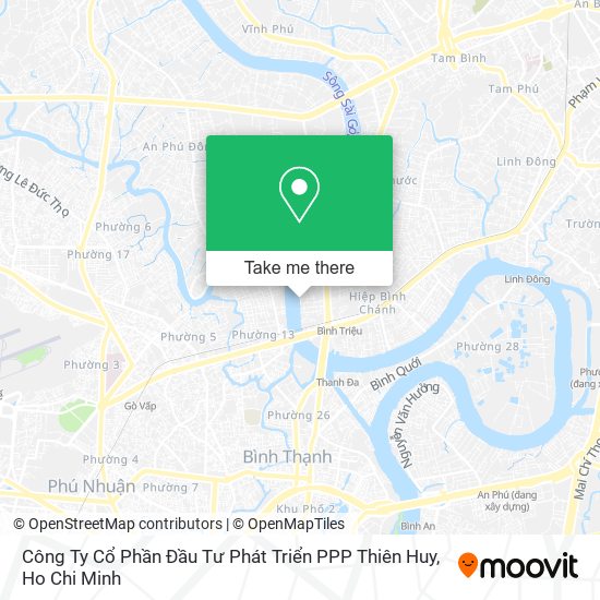 Công Ty Cổ Phần Đầu Tư Phát Triển PPP Thiên Huy map