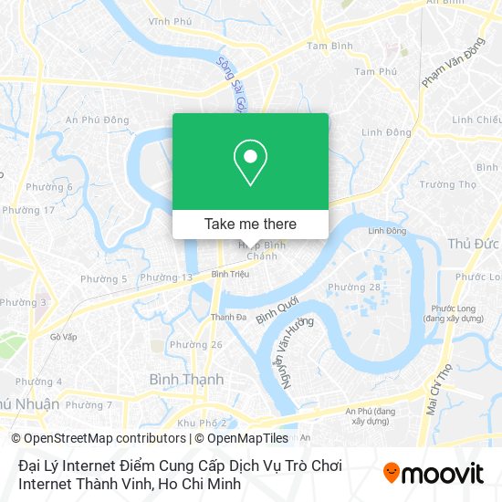 Đại Lý Internet Điểm Cung Cấp Dịch Vụ Trò Chơi Internet Thành Vinh map