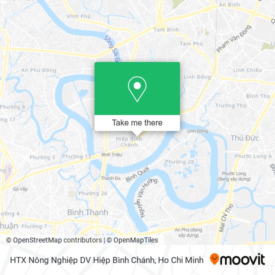 HTX Nông Nghiệp DV Hiệp Bình Chánh map