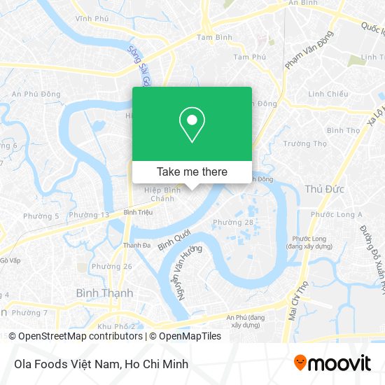 Ola Foods Việt Nam map