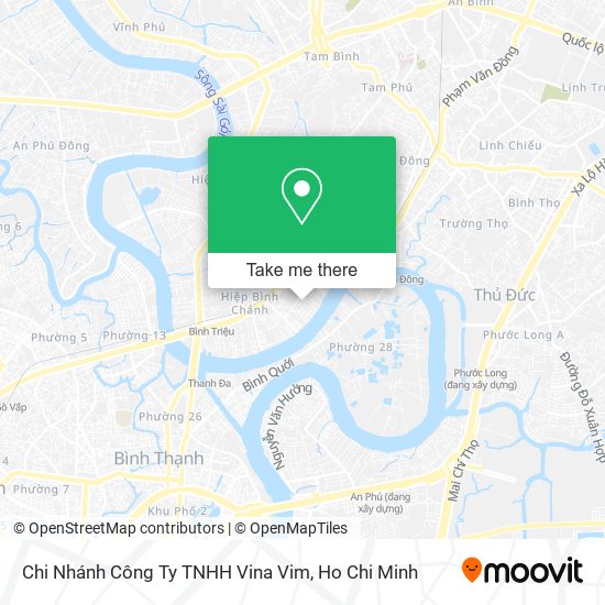 Chi Nhánh Công Ty TNHH Vina Vim map
