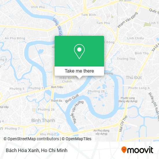 Bách Hóa Xanh map