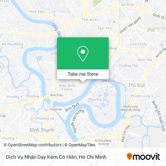 Dịch Vụ Nhận Dạy Kèm Cô Hiền map