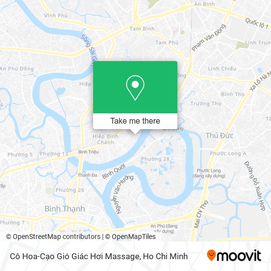 Cô Hoa-Cạo Gió Giác Hơi Massage map