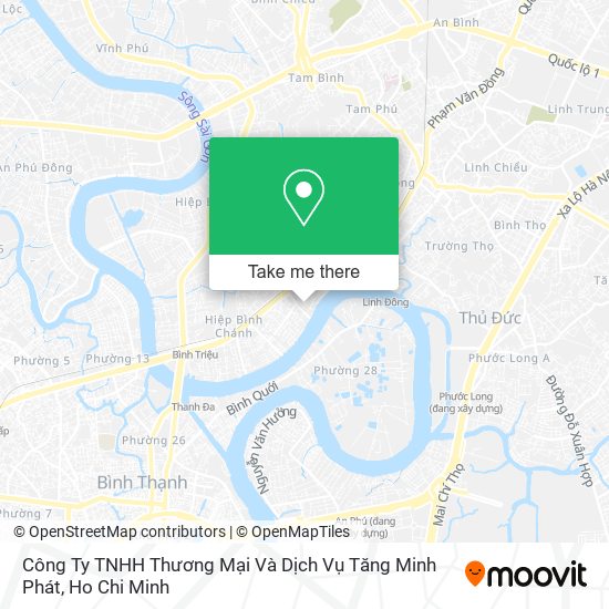 Công Ty TNHH Thương Mại Và Dịch Vụ Tăng Minh Phát map