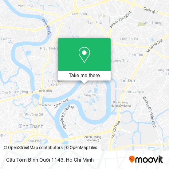 Câu Tôm Bình Quới 1143 map