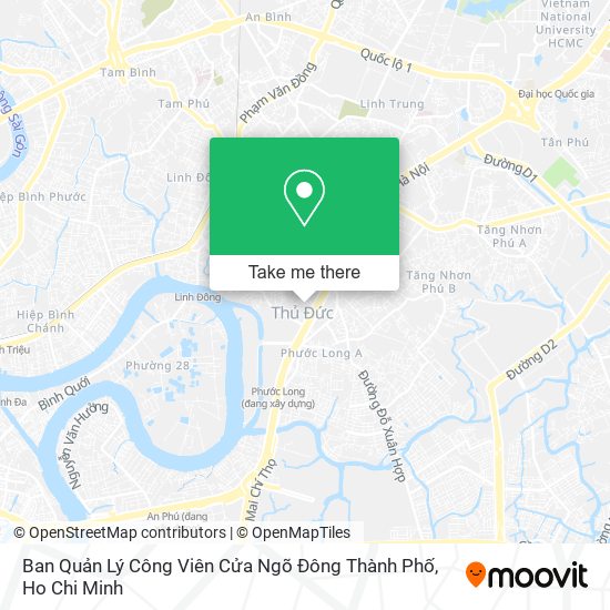 Ban Quản Lý Công Viên Cửa Ngõ Đông Thành Phố map