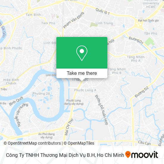 Công Ty TNHH Thương Mại Dịch Vụ B.H map
