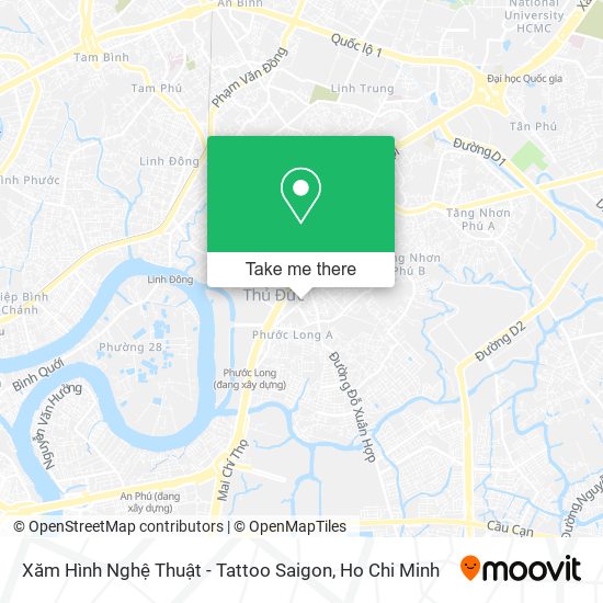 Xăm Hình Nghệ Thuật - Tattoo Saigon map