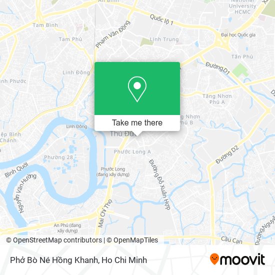 Phở Bò Né Hồng Khanh map