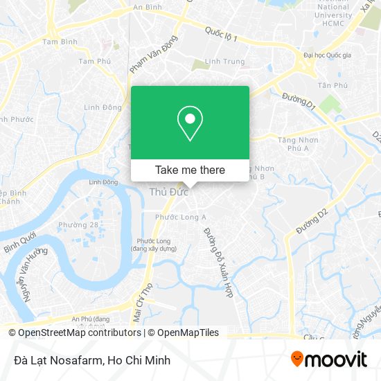 Đà Lạt Nosafarm map