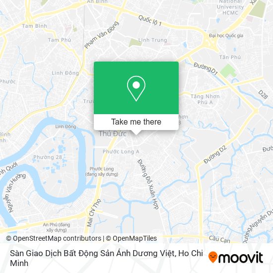 Sàn Giao Dịch Bất Động Sản Ánh Dương Việt map