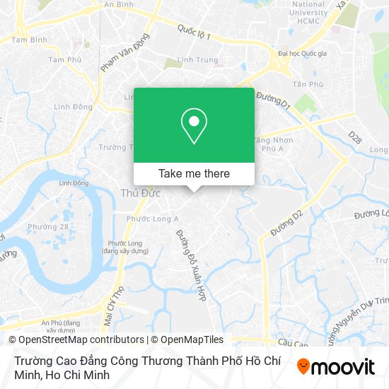 Trường Cao Đẳng Công Thương Thành Phố Hồ Chí Minh map